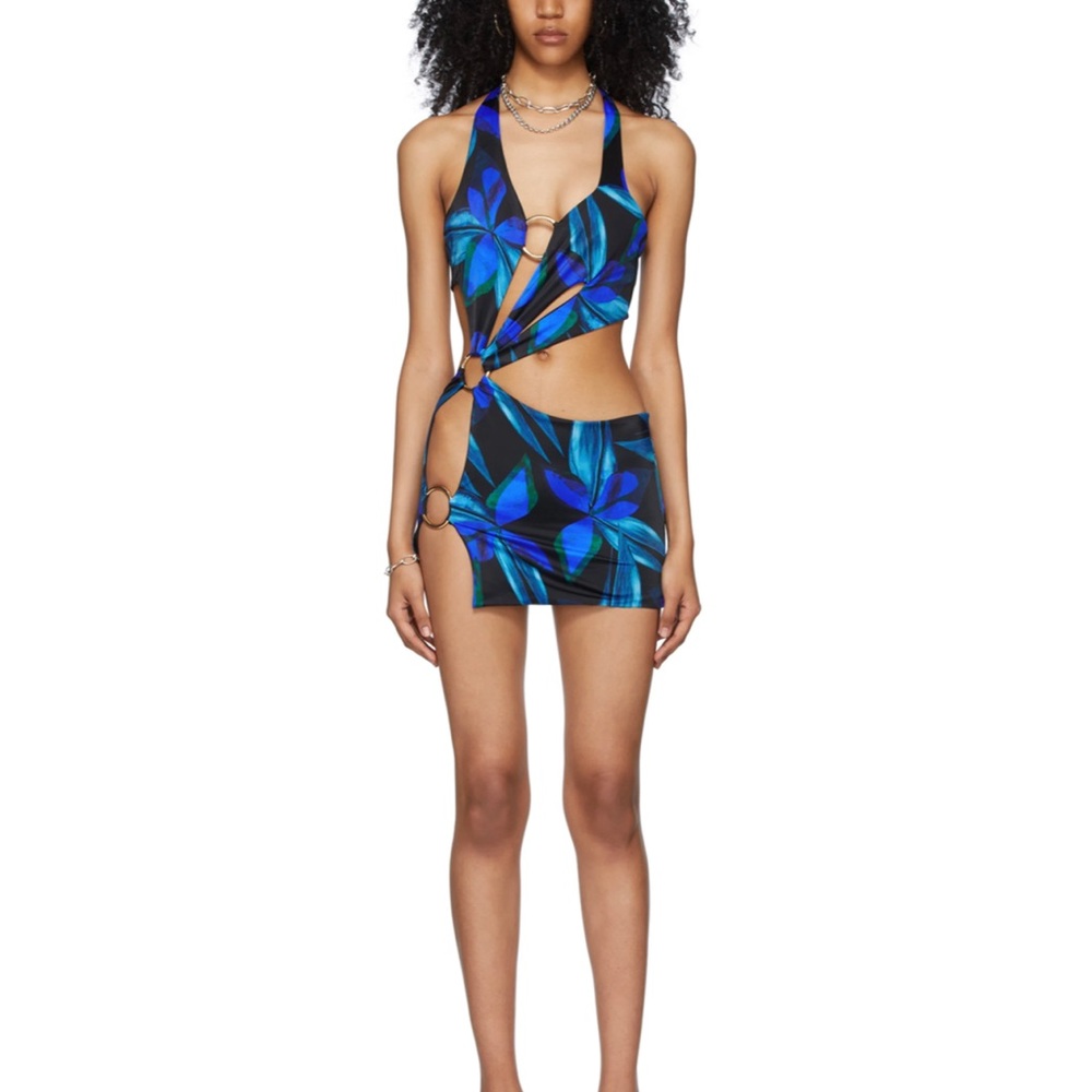 LOUISA BALLOU
Black & Blue Sex Wax Dress